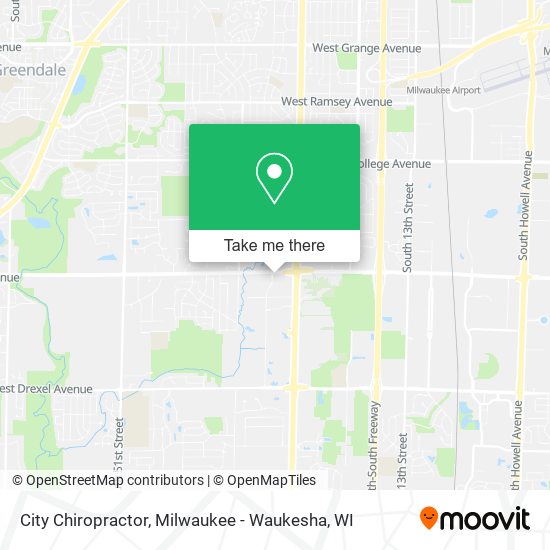 City Chiropractor map