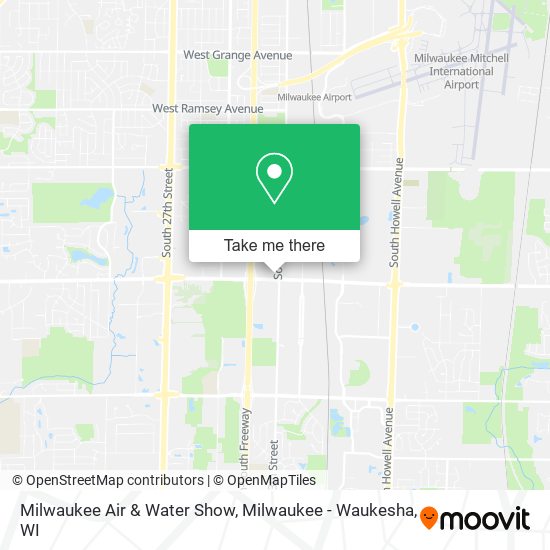Milwaukee Air & Water Show map