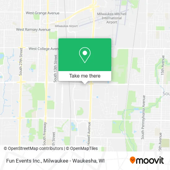 Fun Events Inc. map