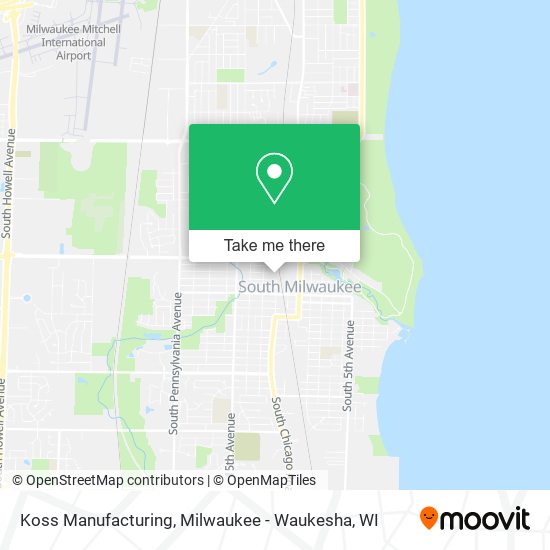 Mapa de Koss Manufacturing