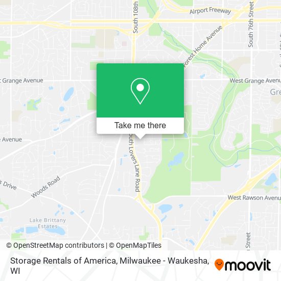 Mapa de Storage Rentals of America