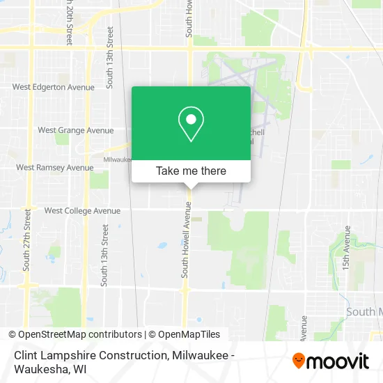 Mapa de Clint Lampshire Construction