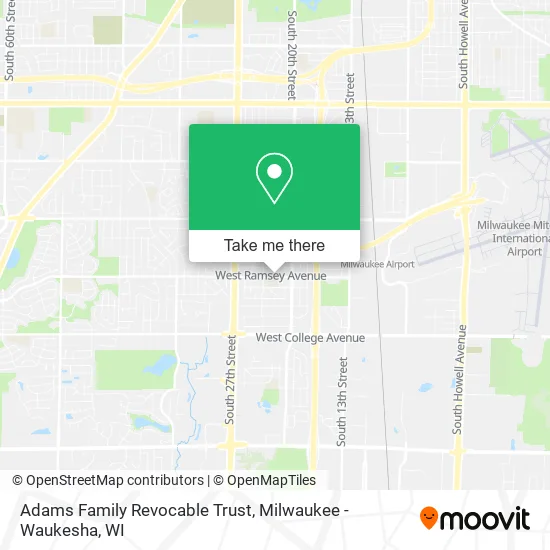 Adams Family Revocable Trust map