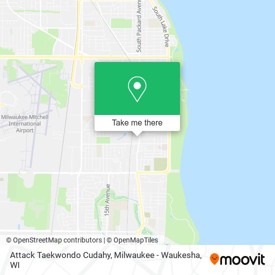 Mapa de Attack Taekwondo Cudahy