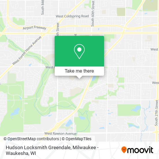 Mapa de Hudson Locksmith Greendale