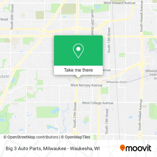 Big 3 Auto Parts map