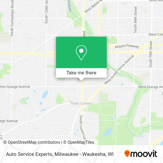Auto Service Experts map
