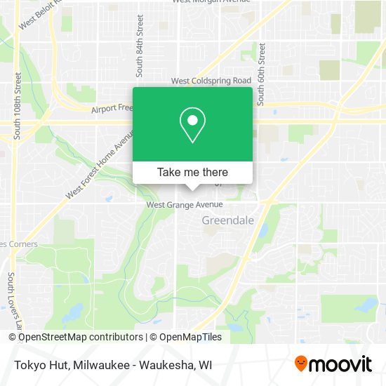 Tokyo Hut map
