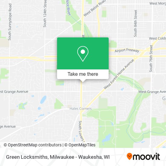 Mapa de Green Locksmiths