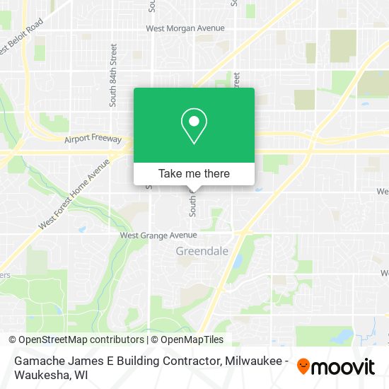 Gamache James E Building Contractor map