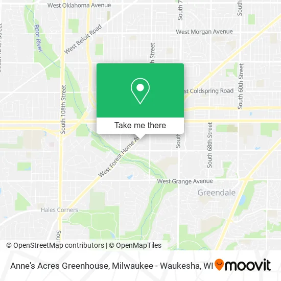 Anne's Acres Greenhouse map