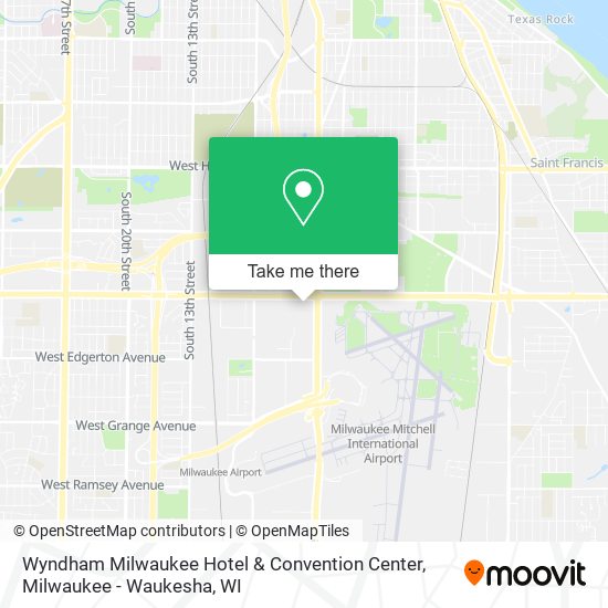 Wyndham Milwaukee Hotel & Convention Center map