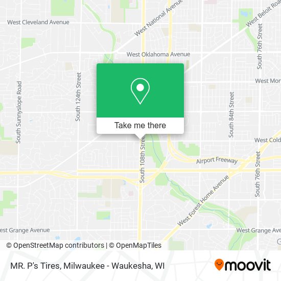 MR. P's Tires map