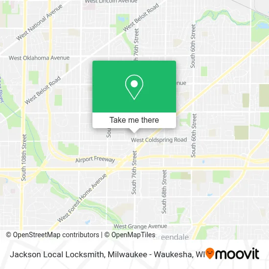 Jackson Local Locksmith map