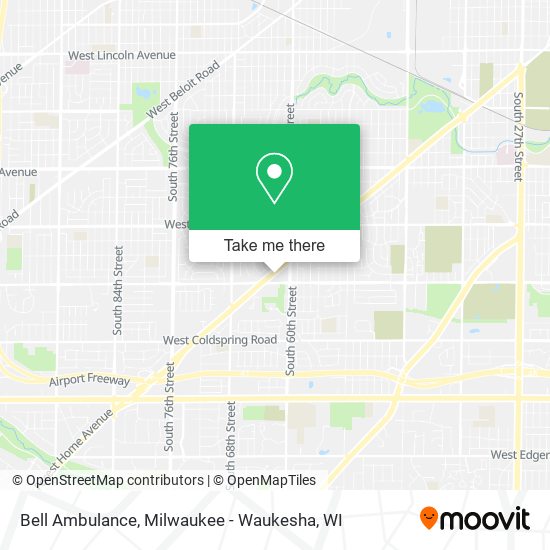 Bell Ambulance map