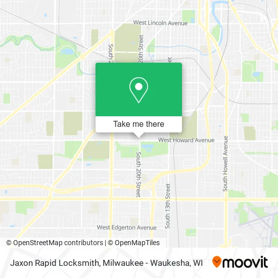 Jaxon Rapid Locksmith map
