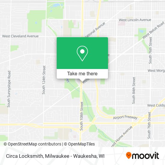 Circa Locksmith map