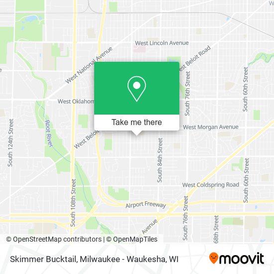 Skimmer Bucktail map