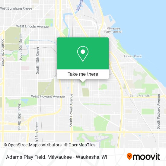 Mapa de Adams Play Field