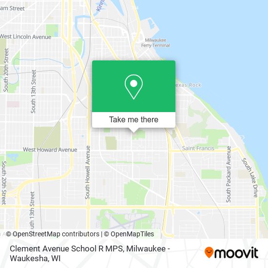 Clement Avenue School R MPS map