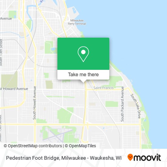 Mapa de Pedestrian Foot Bridge