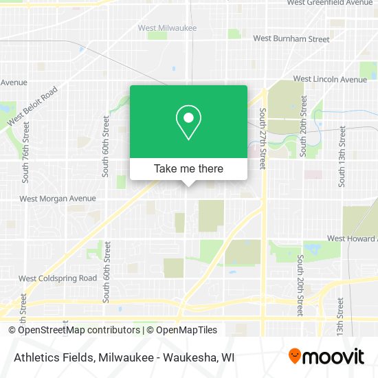 Athletics Fields map