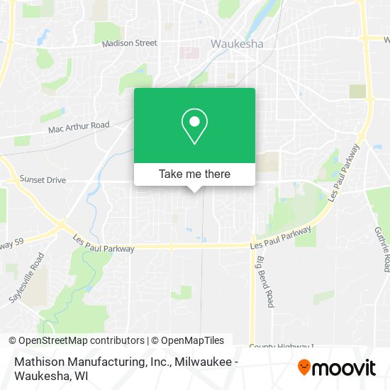 Mathison Manufacturing, Inc. map