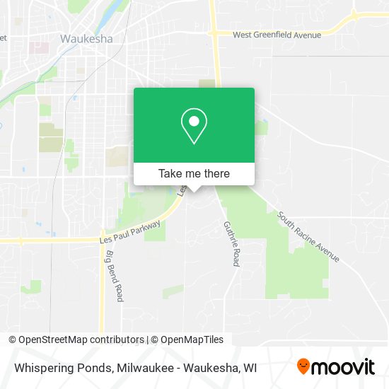 Whispering Ponds map