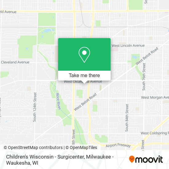 Mapa de Children's Wisconsin - Surgicenter