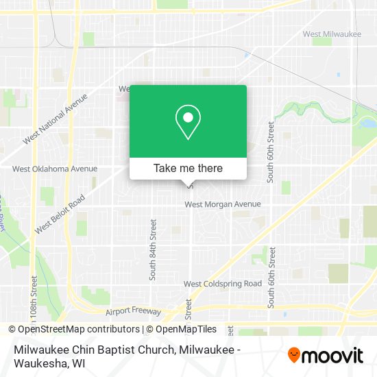 Milwaukee Chin Baptist Church map