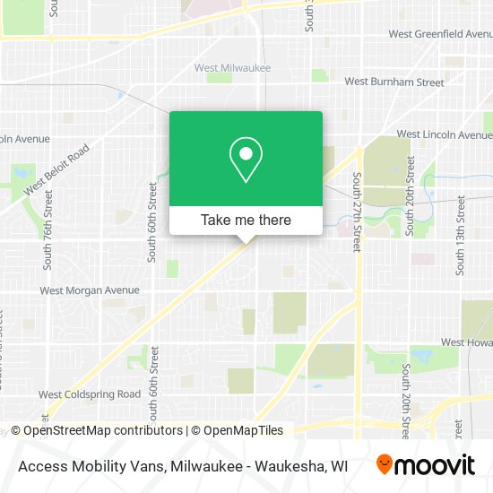 Mapa de Access Mobility Vans