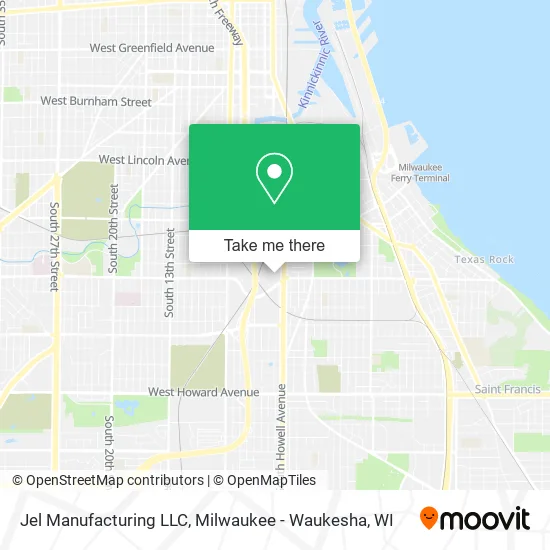 Mapa de Jel Manufacturing LLC