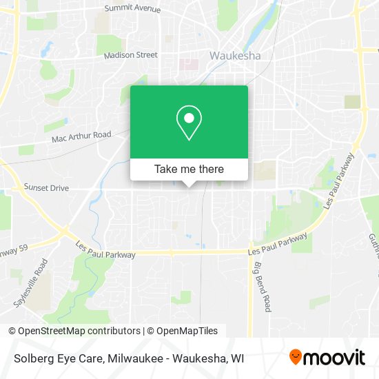 Solberg Eye Care map