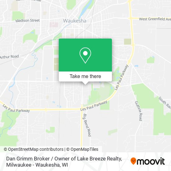 Dan Grimm Broker / Owner of Lake Breeze Realty map