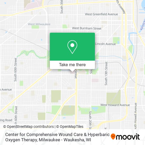 Mapa de Center for Comprehensive Wound Care & Hyperbaric Oxygen Therapy