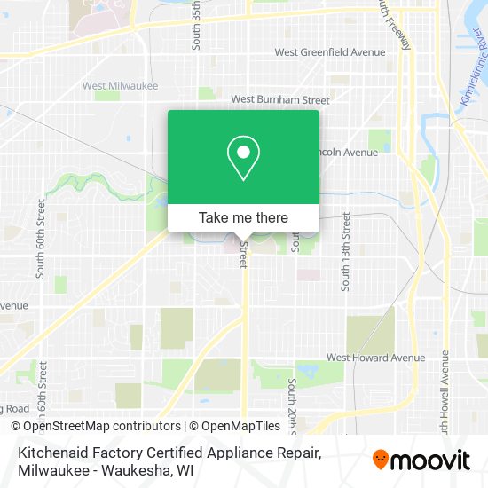 Kitchenaid Factory Certified Appliance Repair map