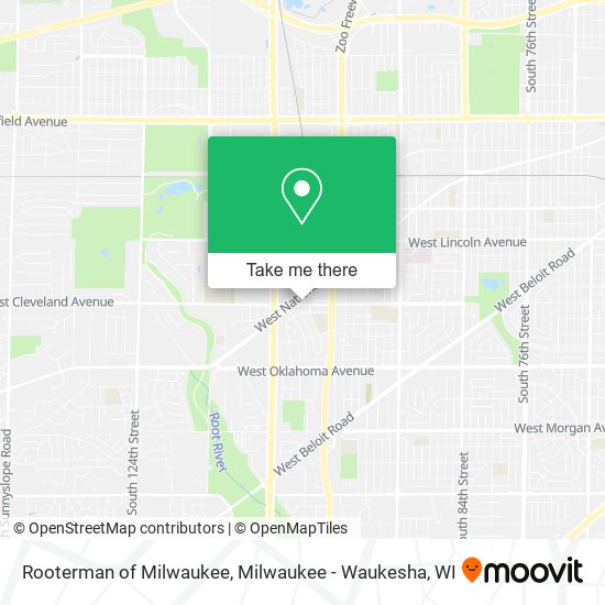Mapa de Rooterman of Milwaukee