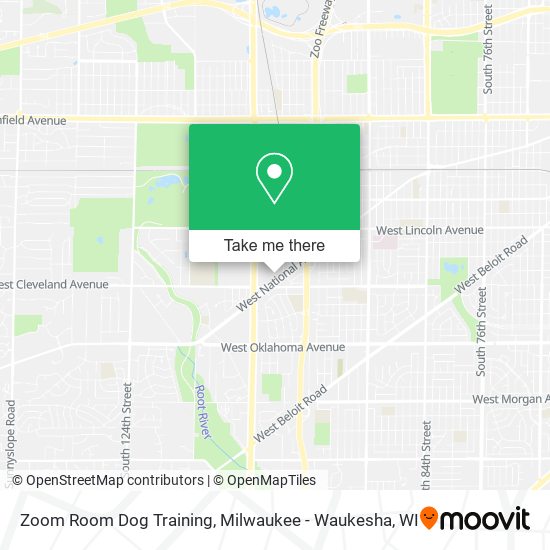 Zoom Room Dog Training map