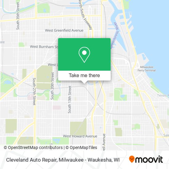 Mapa de Cleveland Auto Repair