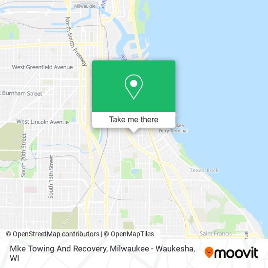 Mke Towing And Recovery map