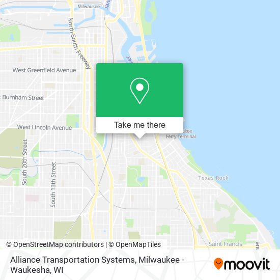 Alliance Transportation Systems map