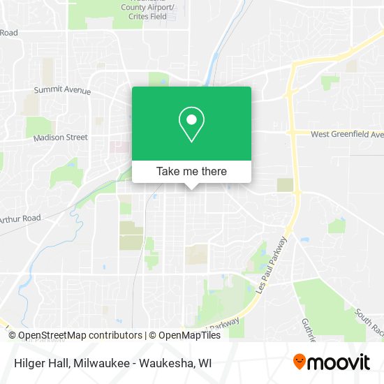 Hilger Hall map