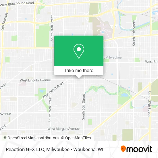 Mapa de Reaction GFX LLC