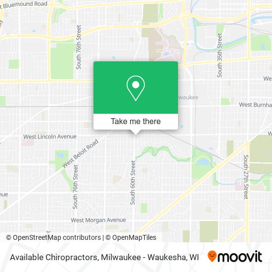 Available Chiropractors map