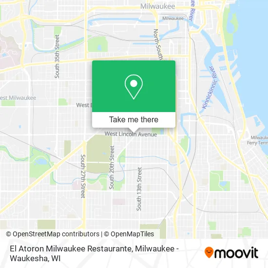 El Atoron Milwaukee Restaurante map