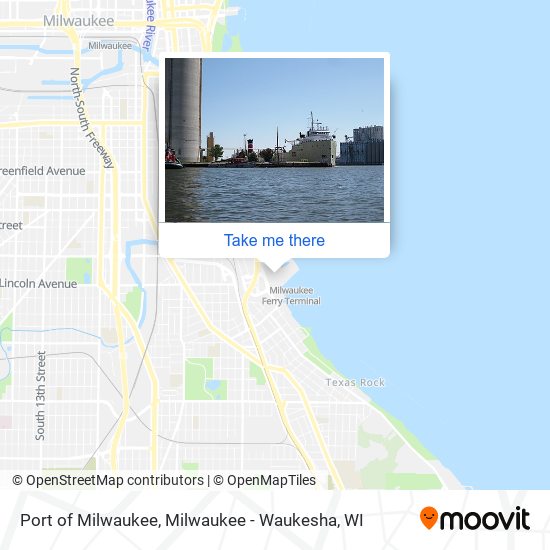 Port of Milwaukee map