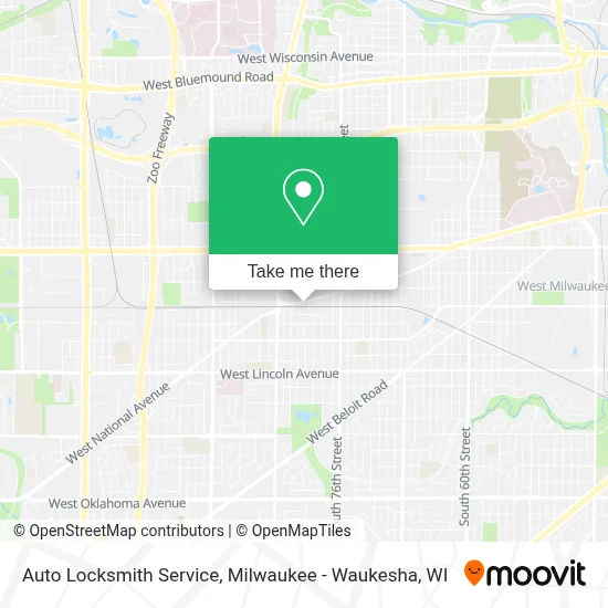 Auto Locksmith Service map