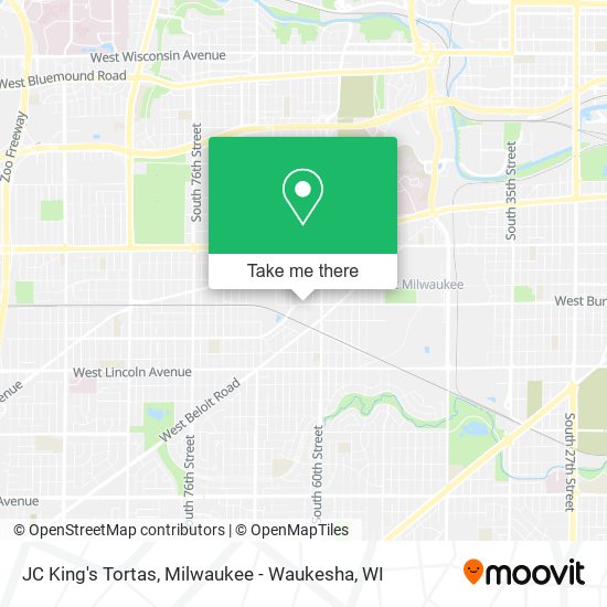 JC King's Tortas map