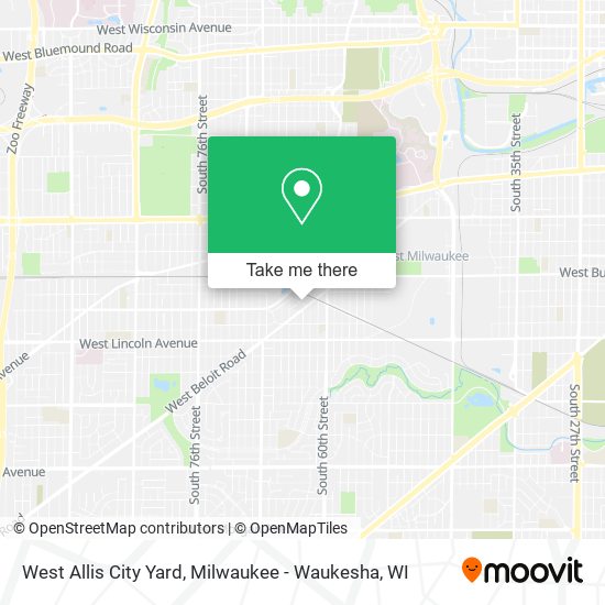 West Allis City Yard map