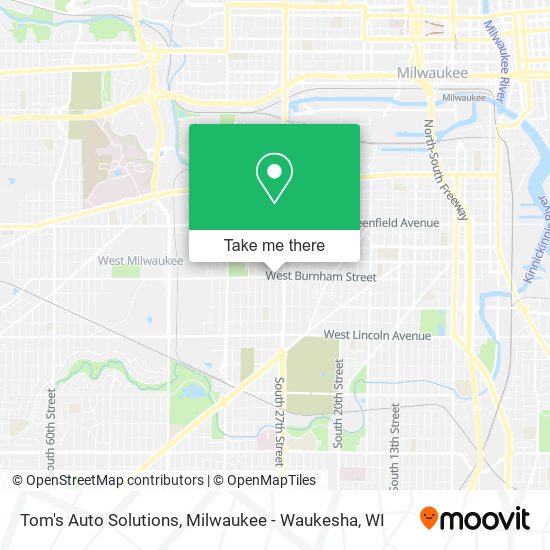 Tom's Auto Solutions map